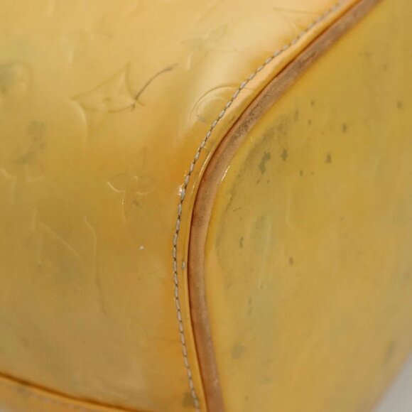 LOUIS VUITTON Monogram Vernis Houston Hand Bag Gris M91053 LV Authentic - Picture 5 of 13